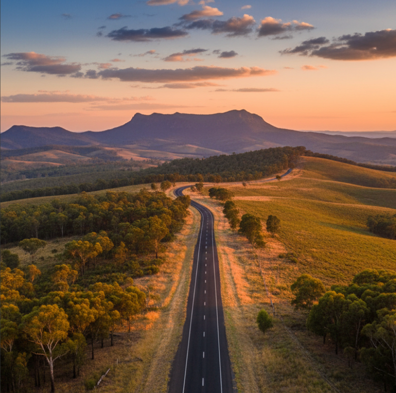 Sunbury Ranges scenic road